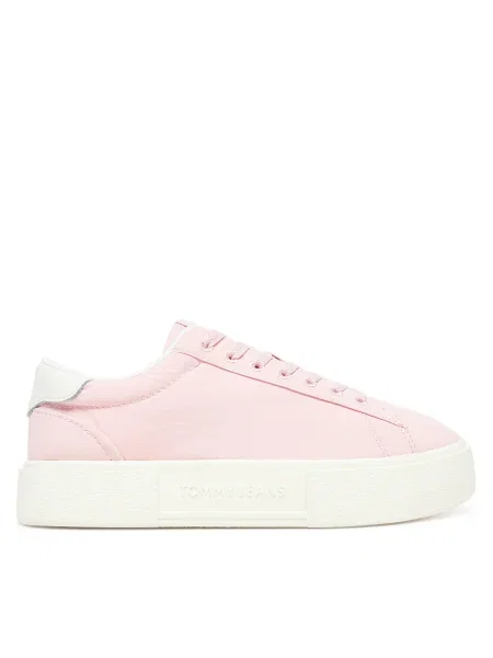 Sportcipők Tommy Jeans Tjw Flatform Sneaker rózsaszín