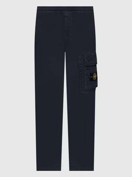 Штани з патчем логотипа Stone Island сині