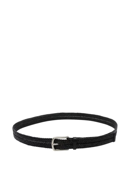 Curea Orciani din piele țesută negru