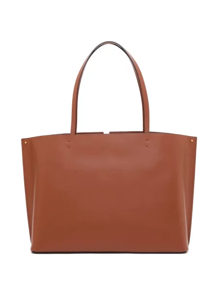 Τσάντα shopper Valentino Garavani καφέ