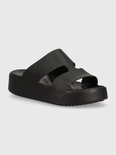 Crocs papucs Gataway Platform H Strap női platformos fekete