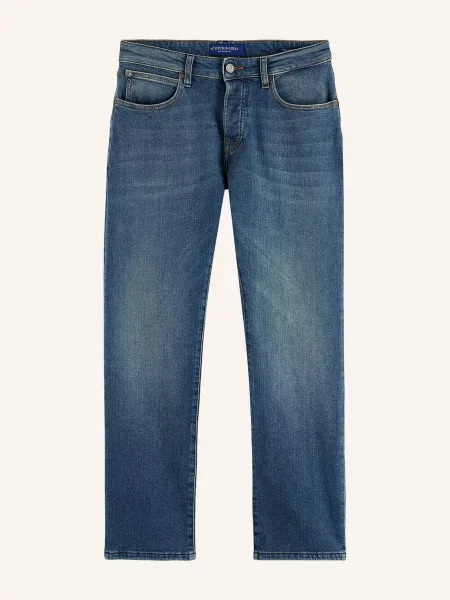 Scotch & Soda Džíny The Zee Straight Fit navy námořnictvo