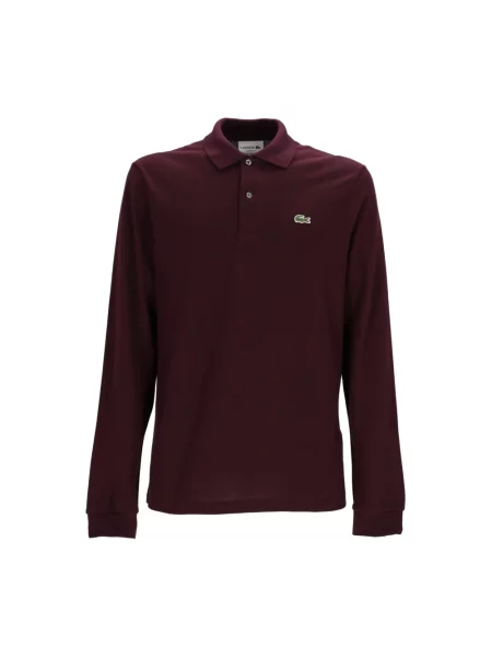 Koszulka polo Lacoste z długim rękawem czerwona