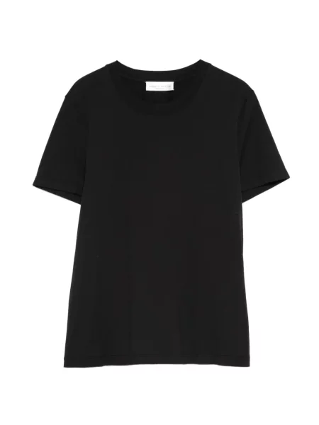 Tricou Roberto Collina cu decolteu rotund negru