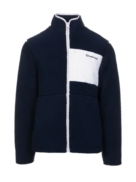 Sergio Tacchini Jachetă fleece funcțională WHITMAN BORG bleumarin alb