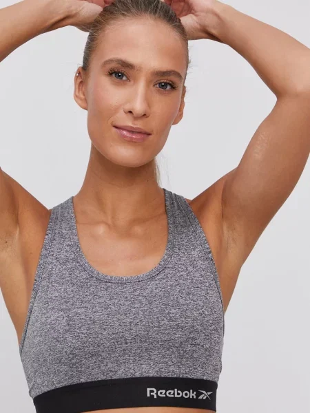 Sportovní podprsenka Reebok šedá