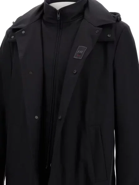Geacă parka Fay cu glugă negru