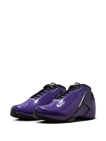 Sneakerși Nike Air Max din piele cu autograf cu mâneci scurte albastru