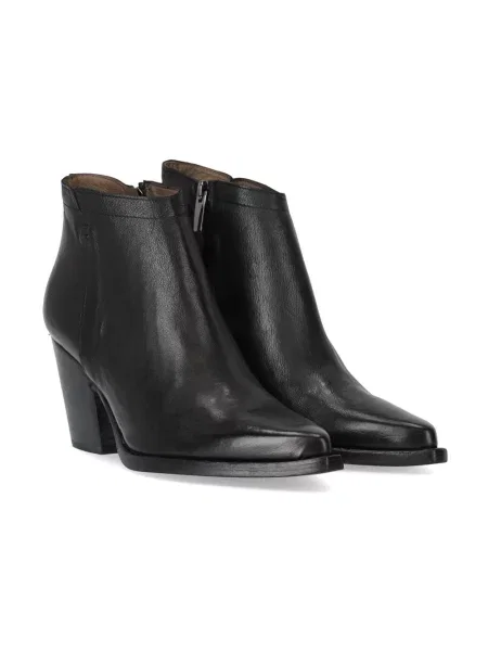 Buty do kostki Duccio Del Duca skórzane czarne