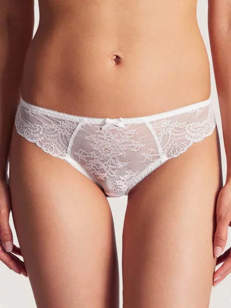 Кружевные трусики слипы білі