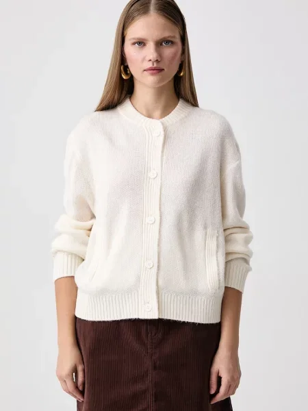 Vans kardigan dámský Teddy Round Neck béžový