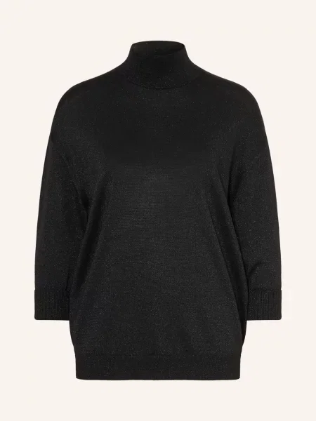 Dorothee Schumacher Svetr Shimmering Merino S Rukávy černá