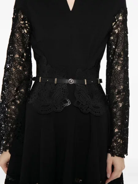 Rochie Saiid Kobeisy din dantelă de costum negru