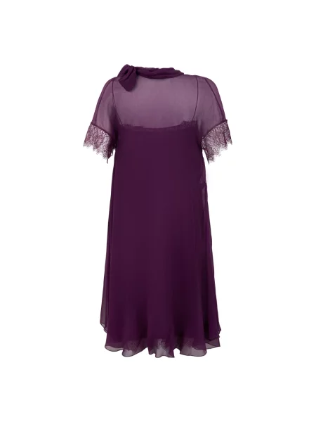 Sukienka Alberta Ferretti fioletowa