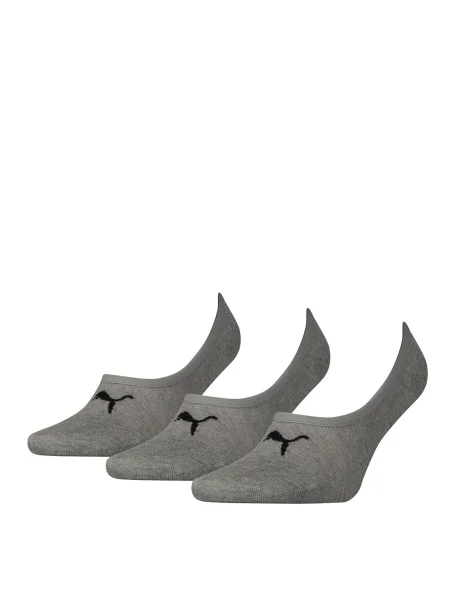 PUMA Șosete joase gri amestecat negru