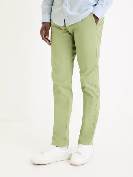 Pantaloni chino Celio verde