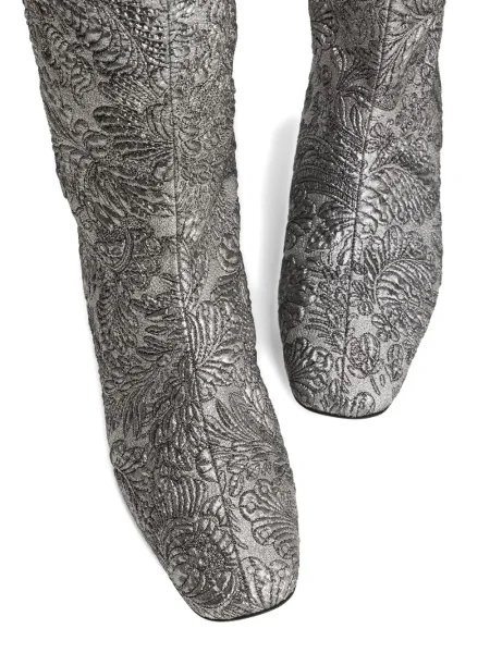 Botine Dolce & Gabbana argintiu