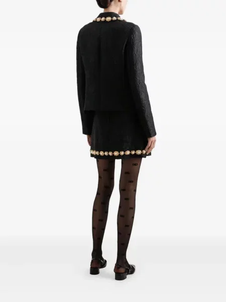 Geacă Dolce & Gabbana din jacard negru