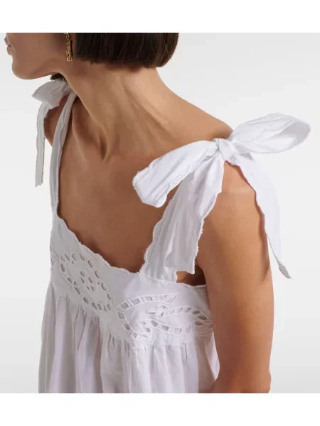 Rochie Juliet Dunn cu broderie alb