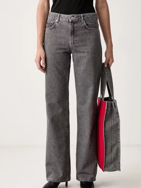 Max&Co. blugi straight pentru femei SENIOR gri