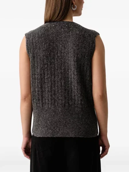 Vestă Trussardi tricotate gri