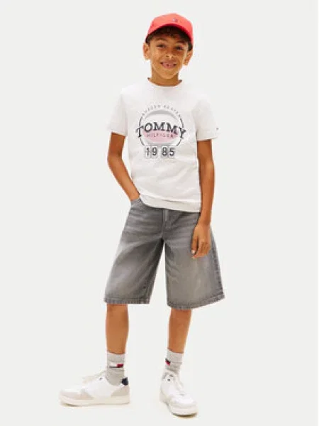 Tommy Hilfiger Marškinėliai Basketball Graphic D Šviesiai pilka