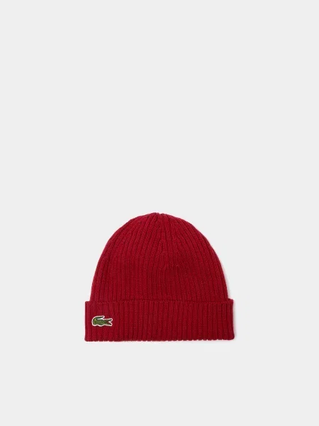 Lacoste Шапка Унісекс Вовна бордовий