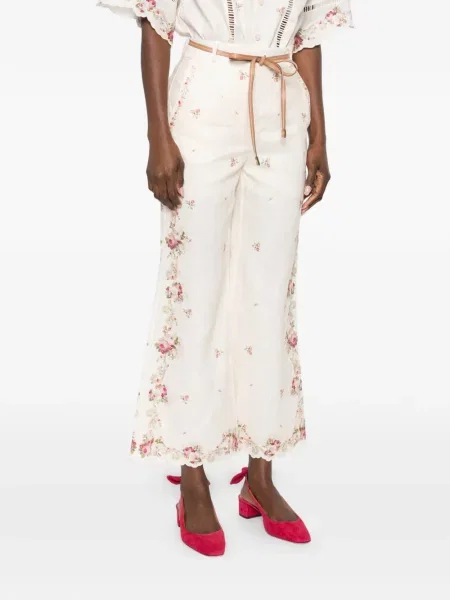 Pantaloni Zimmermann cu model floral