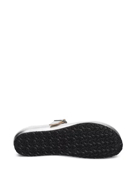 Balerini Birkenstock cu cataramă argintiu