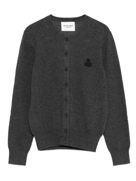 Cardigan Marant Etoile cu broderie gri