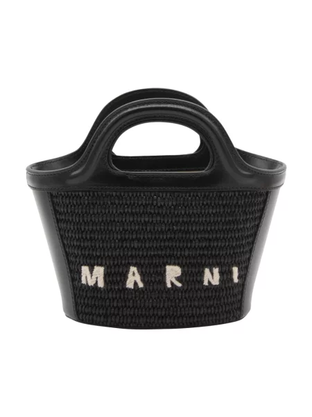 Listonoszka Marni skórzana czarna