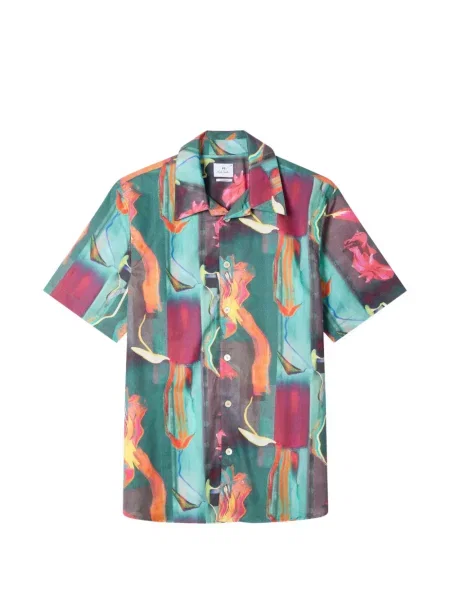 Cămașă Ps Paul Smith cu model floral cu imagine verde