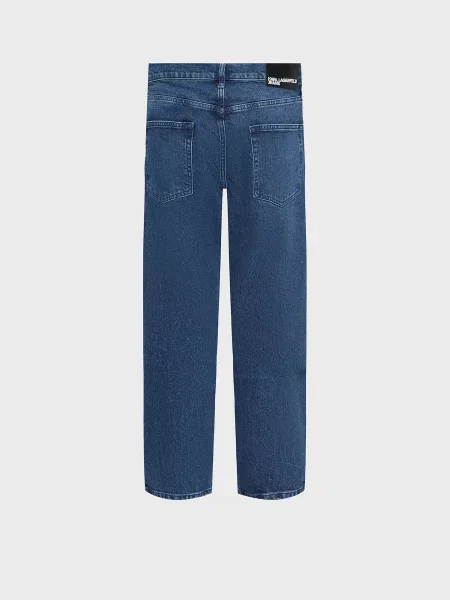 Прямі джинси Karl Lagerfeld Jeans бавовна/еластан синій