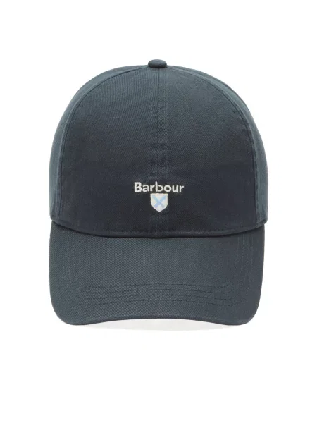 Czapka z daszkiem Barbour niebieska