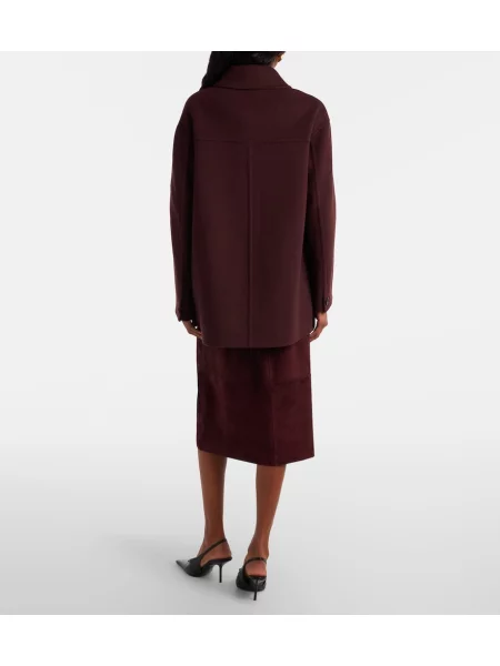 Fustă midi 's Max Mara din piele de căprioară