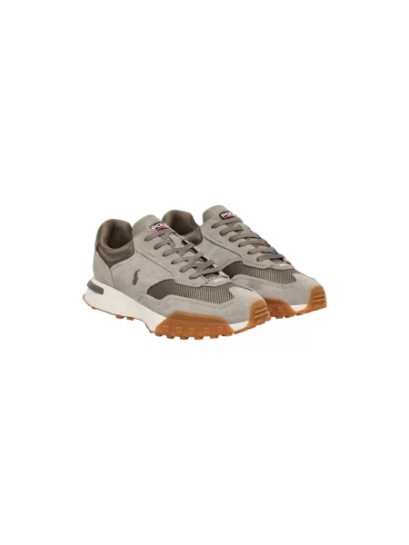 Sneakersy Polo Ralph Lauren skórzane szare