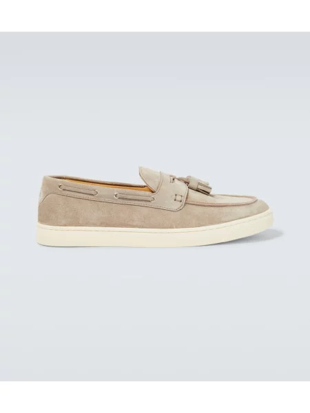 Loaferke Brunello Cucinelli iz semiša bež