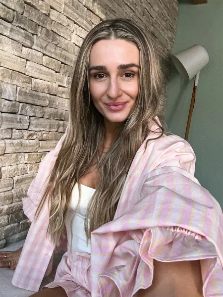Tatiana Zidekova Blúzka / ružová žltá
