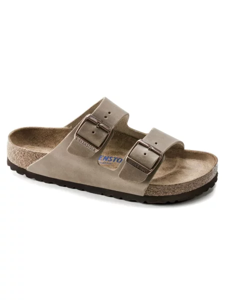 Klapki Birkenstock zamszowe chunky brązowe