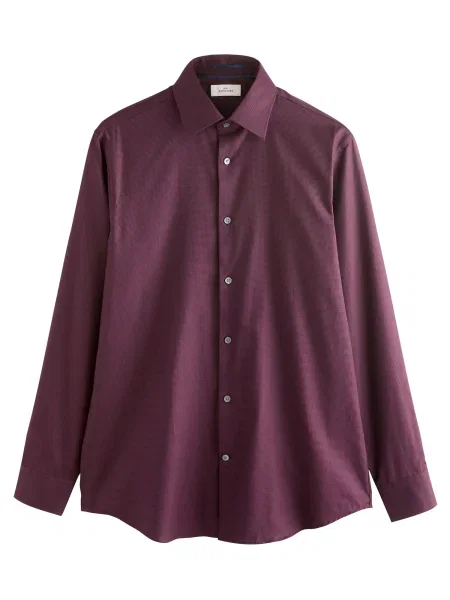 Next Cămașă roșu bordeaux negru