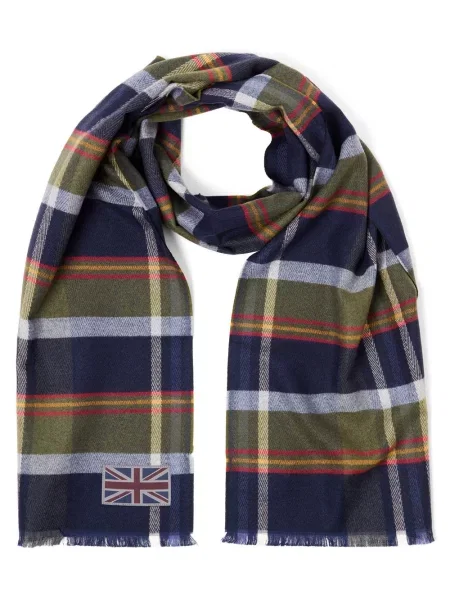 Finshley & Harding London Szalik z domieszką wełny Mężczyźni wielokolorowy ONE SIZE