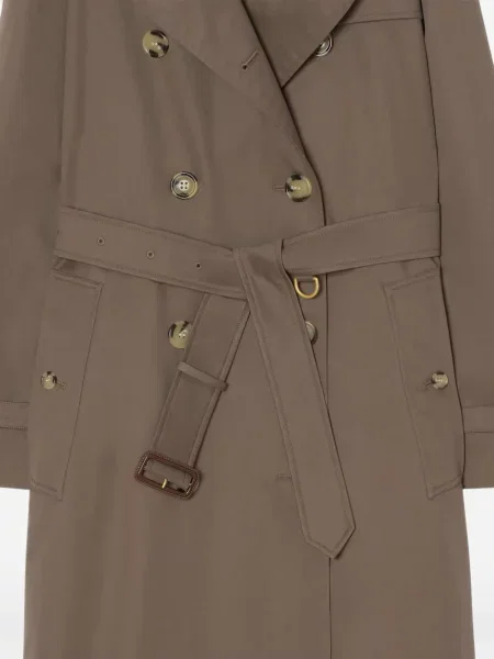 Μακρύς καμπαρντίνα Burberry με τροπικά μοτίβα καφέ
