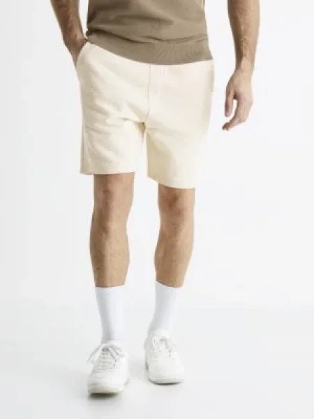 Pantaloni scurți Celio alb