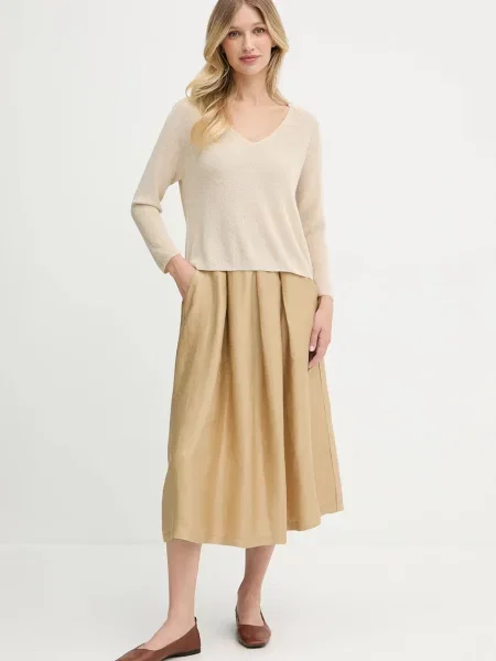 Спідниця з домішкою льону La Petite Française JOSEPHINE
