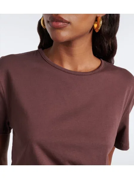 Tricou Christopher Esber din jerseu maro