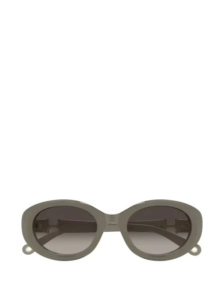 Ochelari de soare ovali Chloé Eyewear gri
