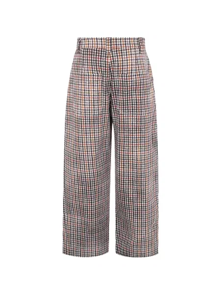 Pantaloni Pierre-louis Mascia cu model pepito alb