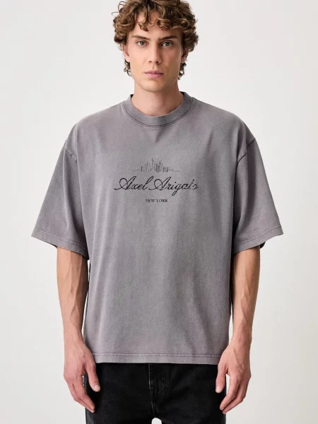 Axel Arigato NYC Washed Sky tricou din pentru bărbați