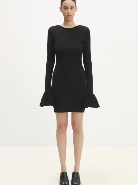 Rotate sukienka mini dopasowana czarny