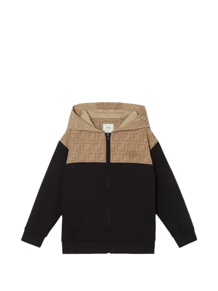 Bluza z kapturem dziecięca Fendi czarna